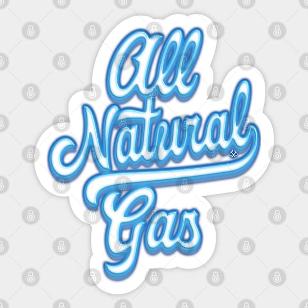 All Natural Gas Sticker by Turnbill Truth Designs